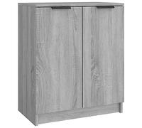 Vidaxl Meuble À Chaussures Sonoma Gris 59x35x70 Cm Bois D'ingénierie Marron