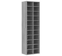 vidaXL Meuble à Chaussures Porte-Chaussures Etagère à Chaussures Armoire de Rangement Entrée Couloir Sonoma Gris 54x34x183 cm Bois d'Ingénierie