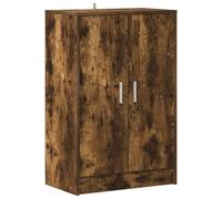 vidaXL Meuble à Chaussures Porte-Chaussures Etagère à Chaussures Armoire de Rangement Entrée Couloir Chêne Fumé 60x35x92 cm Bois d'Ingénierie