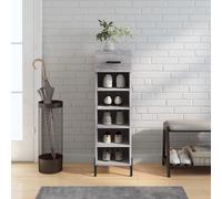 vidaXL Schoenenkast 30x35x105 cm bewerkt hout grijs sonoma eikenkleur829690 Gris G