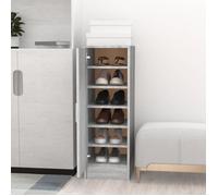 vidaXL Meuble à chaussures Sonoma gris 32×35×92 cm Bois d'ingénierie