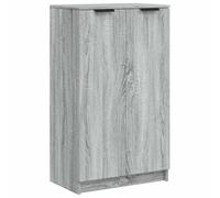 vidaXL Meuble à Chaussures Sonoma Gris 59x35x100 cm Bois d'ingénierie