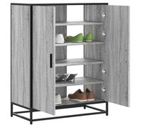 vidaXL Meuble à chaussures sonoma gris bois d'ingénierie et métal 3300868