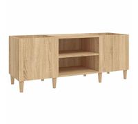 vidaXL Meuble à disques Chêne Sonoma – 121×38×48 cm – Bois d'ingénierie