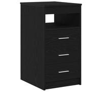 vidaXL Meuble à tiroirs en chêne Noir 40x50x76 cm Bois d'ingénierie