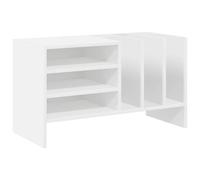 vidaXL Meuble à vinyles Blanc 78,5 x 35 x 45 cm Bois d'ingénierie