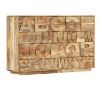 Vidaxl Meuble Alphab¿¿Tique Avec 6 Tiroirs 120x35x79 Cm Manguier Massif