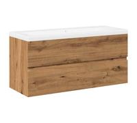 vidaXL Meuble avec vasque intégrée Chêne artisanal 101x39,5x49 cm Multicolore