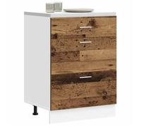 vidaXL Meuble bas de cuisine Lyon Bois d'ingénierie ancien