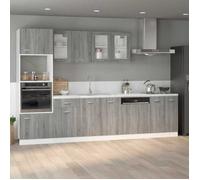 vidaXL Meuble bas Lyon Gris Sonoma 60 x 46 x 81,5 cm Bois d'ingénierie