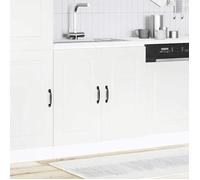 vidaXL Meuble bas pour évier Kalmar blanc 80x46x81,5cm bois ingénierie, meuble bas de cuisine, meuble bas de cuisine avec 853447