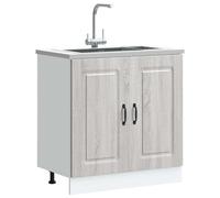 vidaXL Meuble Bas pour évier Kalmar chêne Sonoma Bois ingénierie