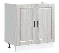 vidaXL Meuble bas pour évier Porto – Sonoma gris, bois d'ingénierie