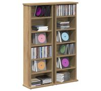 vidaXL Meuble CD 2 pièces Chêne artisanal 32 x 17 x 92 cm