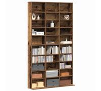 vidaXL Meuble CD Bois ancien 101 x 23 x 177,5 cm Bois d'ingénierie | Un look simple avec des lignes claires, 30 compartiments pour garder tes trucs bien rangés, Fait en bois reconstitué solide