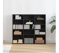 vidaXL Meuble CD en chêne noir 100 x 23 x 89,5 cm bois d'ingénierie 862481