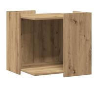 vidaXL Meuble de bac à litière pour Chat chêne Artisanal 53x53x51 cm