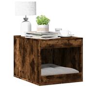 vidaXL Meuble de bac à litière pour chat – Chêne fumé, bois d'ingénierie