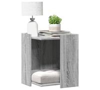 vidaXL Meuble de bac à litière pour Chat Sonoma Gris Bois d'ingénierie