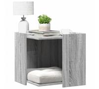 Vidaxl Meuble De Bac À Litière Pour Chat Sonoma Gris Bois D'ingénierie