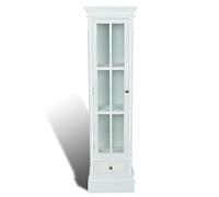 vidaXL Meuble de bibliothèque avec 3 étagères Blanc Bois 60639
