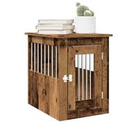 vidaXL Meuble de cage chien vieux bois 45x62x59 cm bois d'ingénierie, chenil, abri pour chien, cage pour animaux de 857636