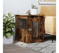Vidaxl Meuble De Cage Pour Chiens Chêne Fumé 45x62x59 Cm