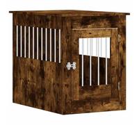 vidaXL Meuble de cage pour chiens chêne fumé 55x80x68 cm