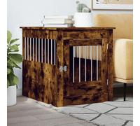 Vidaxl Meuble De Cage Pour Chiens Chêne Fumé 64,5x80x71 Cm