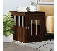 Meuble de Cage pour Chiens, Niche pour Chiens avec Porte Verrouillable, Maison pour Chien, Table d'Appoint, Chêne 838322