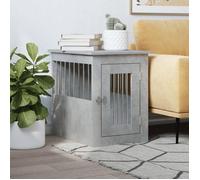vidaXL Meuble de cage pour chiens Niche 838312 avec porte verrouillable, table d'appoint salon