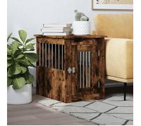 vidaXL Meuble de cage pour chiens 838313 – Niche avec porte verrouillable, table d'appoint