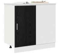 vidaXL Meuble de cuisine d'angle Riga Chêne noir 86 x 46 x 81,5 cm