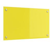 Dosseret De Cuisine Vidaxl En Verre Trempé Jaune 70x40x0,6 Cm