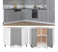 vidaXL Meuble de cuisine ""Lyon"" Gris Sonoma 75,5 x 75,5 x 81,5 cm Bois d'ingénierie 815583