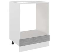 vidaXL Meuble de four ""Riga"" Gris béton 60 x 46 x 81,5 cm Bois d'ingénierie 802501