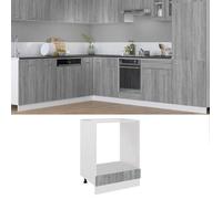 vidaXL Meuble de four ""Riga"" Gris Sonoma 60 x 46 x 81,5 cm Bois d'ingénierie 825835