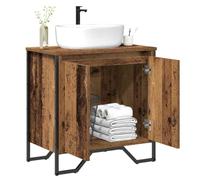 vidaXL Meuble de Lavabo de Salle de Bain Bois Ancien 60 x 35 x 60 cm