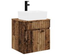 vidaXL Meuble de lavabo Mural Bois Ancien 49 x 41 x 63 cm,