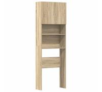 vidaXL Meuble de Machine à Laver chêne Sonoma Bois d'ingénierie, Armoire à Linge, Armoire à Lave-Linge, Armoire de Salle de Bain, Armoire à Linge