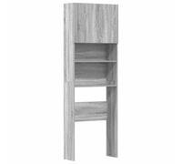vidaXL Meuble de Machine à Laver Sonoma Gris Bois d'ingénierie, Armoire à Linge, Armoire à Lave-Linge, Armoire de Salle de Bain, Armoire à Linge