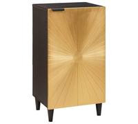 vidaXL Meuble de rangement moderne en bois de mangue, finition brillante, style contemporain, rectangulaire, Midcentury, solide