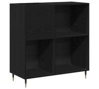 vidaXL Meuble de Rangement Noir Chêne 84,5x38x89 cm Bois d'ingénierie
