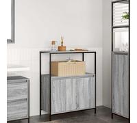 vidaXL Meuble de salle de bain avec étagères sonoma gris 76,5x35x95 cm