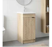 vidaXL Meuble de salle de bain avec évier Chêne Sonoma 890086