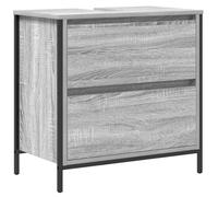 vidaXL Meuble de Salle de Bain avec lavabo et tiroirs 60x34,5x60 cm, Meuble Vasque de Toilette, Meuble de Rangement de Salle de Bain, Meuble de Bain