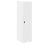 vidaXL Meuble de Salle de Bain avec Porte-Rouleau Blanc 20,5x22x72 cm, Meuble de Rangement de Salle de Bain, Armoire de Bain, Armoire de Toilette