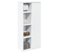 vidaXL Meuble de salle de bain avec porte-rouleau blanc 39x22x90 cm 858524