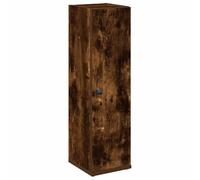 vidaXL Meuble de Salle de Bain avec Porte-Rouleau chêne fumé, Meuble de Rangement de Salle de Bain, Armoire de Bain, Armoire de Toilette