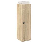 vidaXL Armoire de salle de bain avec support à roulettes Chêne Sonoma 20,5x22x72 cm
